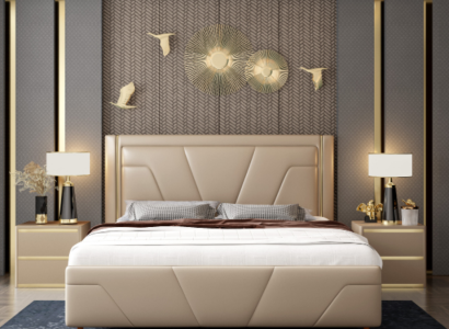 Bedroom Bed Upholstery Design Furniture Luxury Double Beige Beds Modern